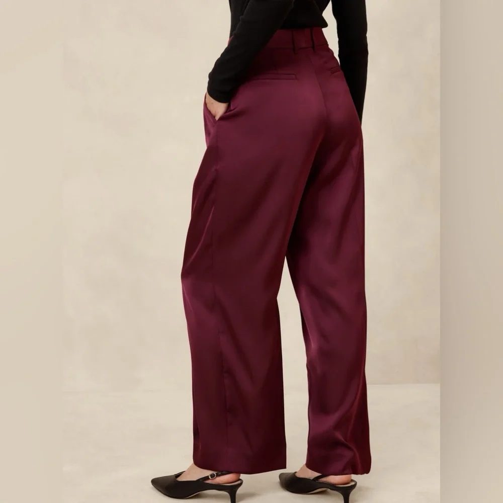 NWT! Banana Republic Black Relaxed Trousers - Size 20 - Picture 3 of 5